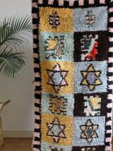 Tapis azilal vintage en laine