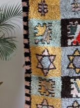 Tapis azilal vintage en laine