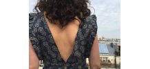 Léonie - Robe à volants boutonnée et décolletée dans le dos