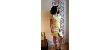 Agnès - Robe portefeuille vintage boutonnée et ceinturée 