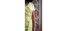 Agnès - Robe portefeuille vintage boutonnée et ceinturée 
