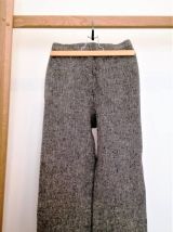Angèle - Pantalon Max Mara vintage en laine gris chiné 
