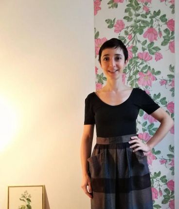 Camille - Jupe midi taille haute vintage Yves Saint Laurent