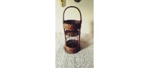 porte bouteille rotin - Bar -panier en osier-