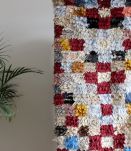 Tapis boucherouite berbère tissé main au Maroc