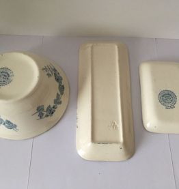 accessoires toilette céramique Terre de Fer Boulenger XIXè