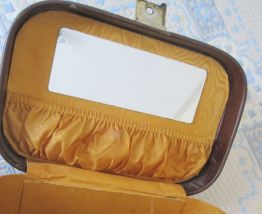 Vanity case Cuir marron 