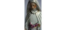 Vierge lampe porcelaine