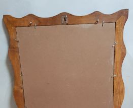 cadre bois miroir vintage art deco
