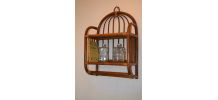 Etagere en rotin vintage