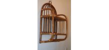 Etagere en rotin vintage