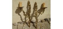 Anciennes Appliques Murales en laiton