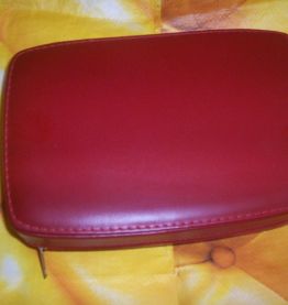 ancienne trousse de voyage cuir synthétique pour homme 