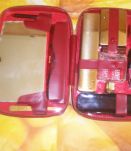 ancienne trousse de voyage cuir synthétique pour homme 