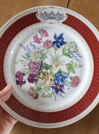 assiette limoges bouquet renaissance Fontainebleau