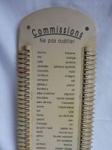 Plaque mémo courses