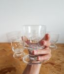 Set de 6 verres vintage 70' 60' en cristal