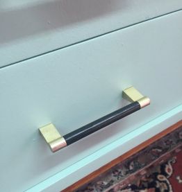 Enfilade vintage scandinave pieds compas 1960's