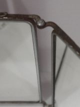 Miroir de barbier triptyque