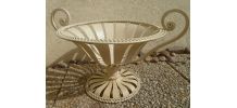grande  coupe  a  fruits  en metal, vintage