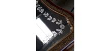 miroir graver vintage 1920