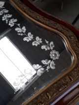 miroir graver vintage 1920