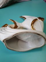grand poisson porcelaine art deco