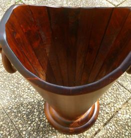 Porte parapluie ancien en bois ,vintage