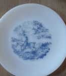 Service d’assiettes vintage motif Chasse à Courre