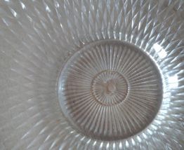 Coupe à fruits en verre vintage