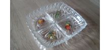 Plat deservice en verre 