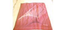 FOULARD CHRISTIAN DIOR MARRON CLAIR 76 CM