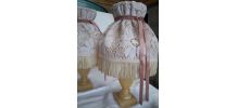2 lampes en albatre de chevets