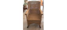 Rocking chair en rotin