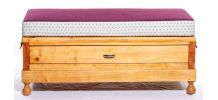 Banquette upcycling en tissu coloré à motif - Ryad