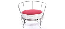 Fauteuil bas relooké en métal - Ryad