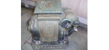ELEPHANT CERAMIQUE VERT