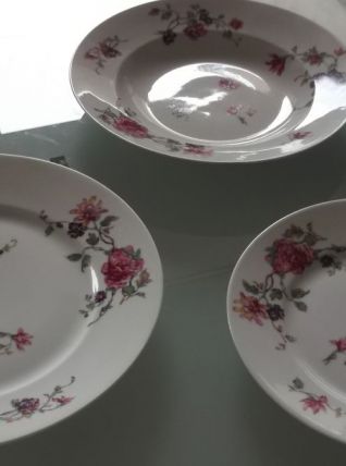 service HAVILAND limoges de THEODORE HAVILAND peinte à la 