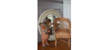 Fauteuil en rotin d'enfant