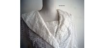 Robe New Look broderie anglaise blanche vintage 50's