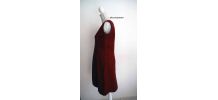 Robe en laine rouge chiné vintage 60's