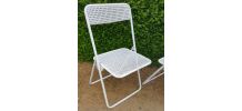 4 chaises metal