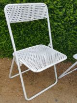 4 chaises metal