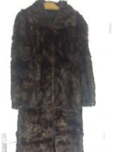 MANTEAU LONG EN VISON VERITABLE
