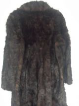 MANTEAU LONG EN VISON VERITABLE