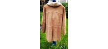 Manteau peau retournée