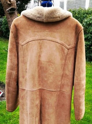 Manteau peau retournée