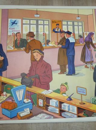 Affiche scolaire vintage