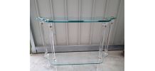 console verre plexiglas  dorer pierre vendel
