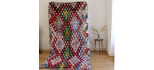 Grand tapis boucherouite berbère